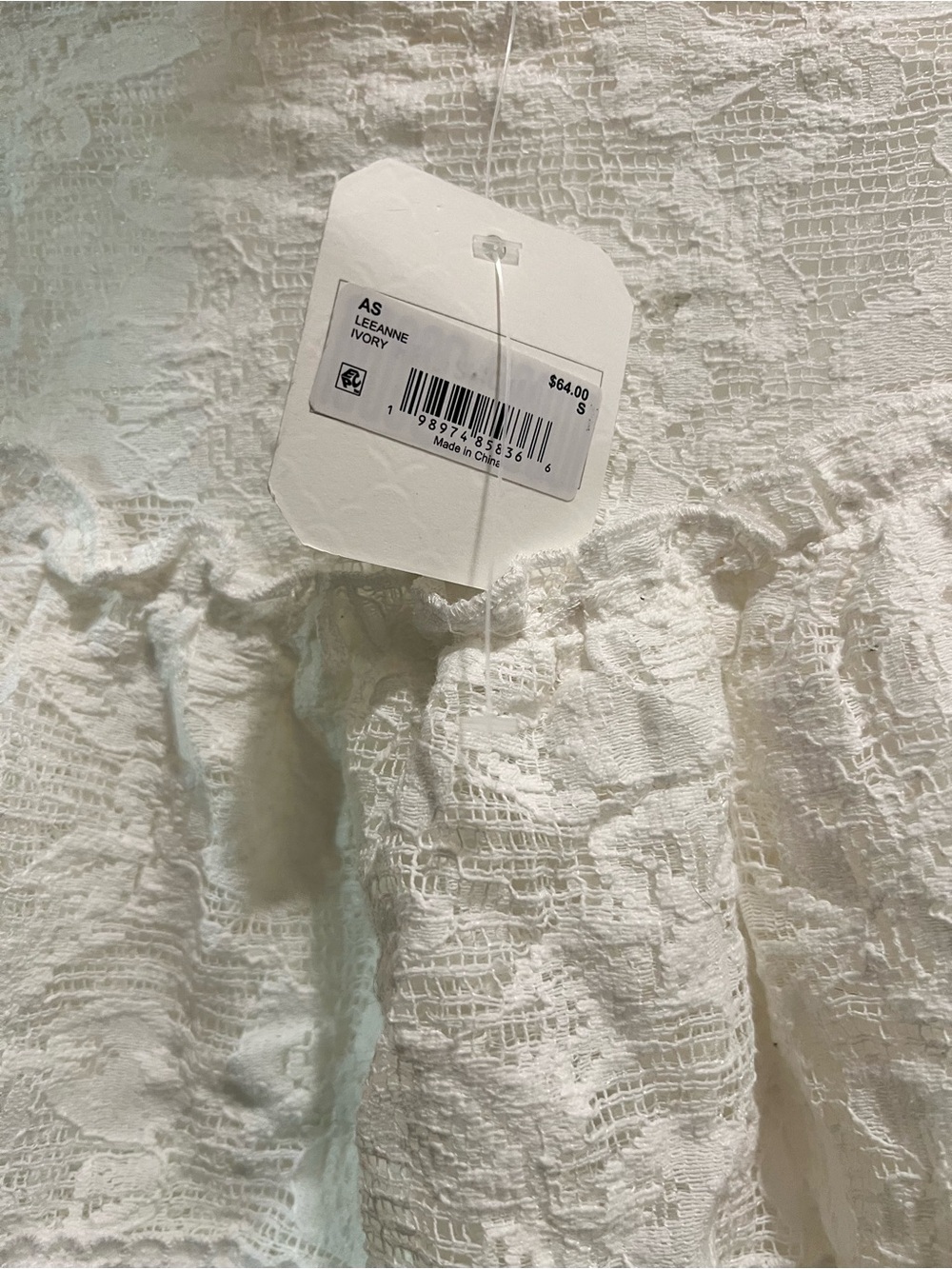 Altar’d State White Lace Tiered Mini Skirt - Picture 5 of 5